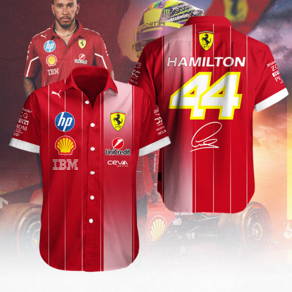 Scuderia Ferrari x Lewis Hamilton Short Sleeve Dress Shirt – MAITM 10561