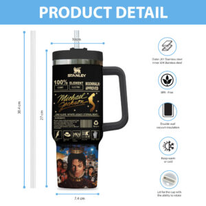 Michael Jackson 40oz Stanley Tumbler - TANTN 12083