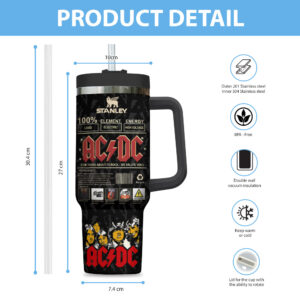 Rock Music 40oz Stanley Tumbler - TANTN 12145
