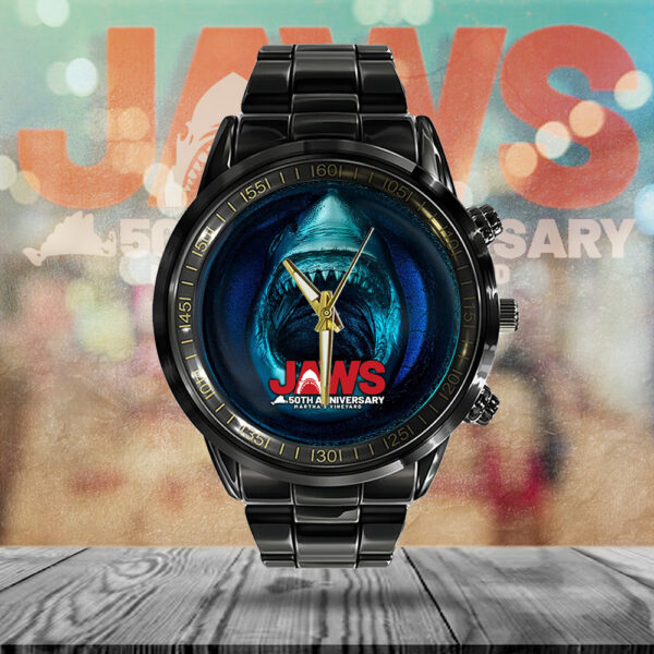 Jaws 50th Anniversary Black Stainless Steel Watch - TANTN 12259