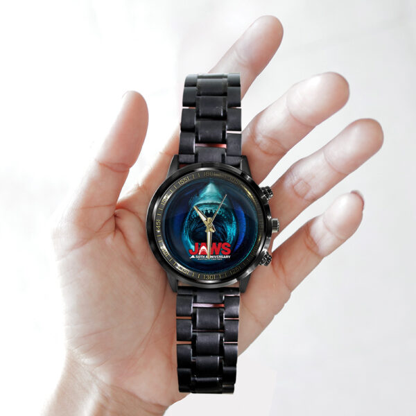 Jaws 50th Anniversary Black Stainless Steel Watch - TANTN 12259