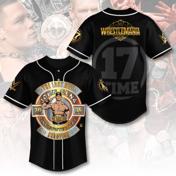 John Cena Baseball Jersey - TANTN 12300