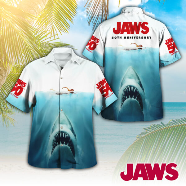 Jaws 3D Hawaiian Shirt - TANTN 12369