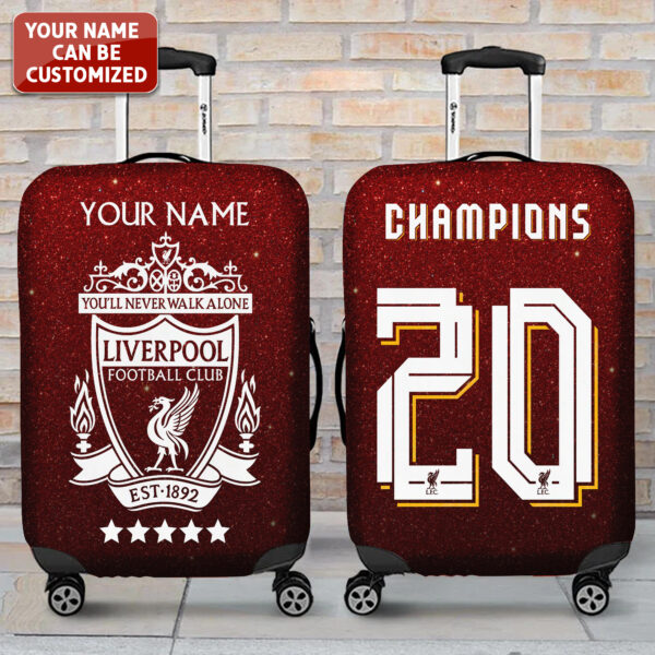 Personalized Liverpool FC Luggage Cover - TANTN 12448