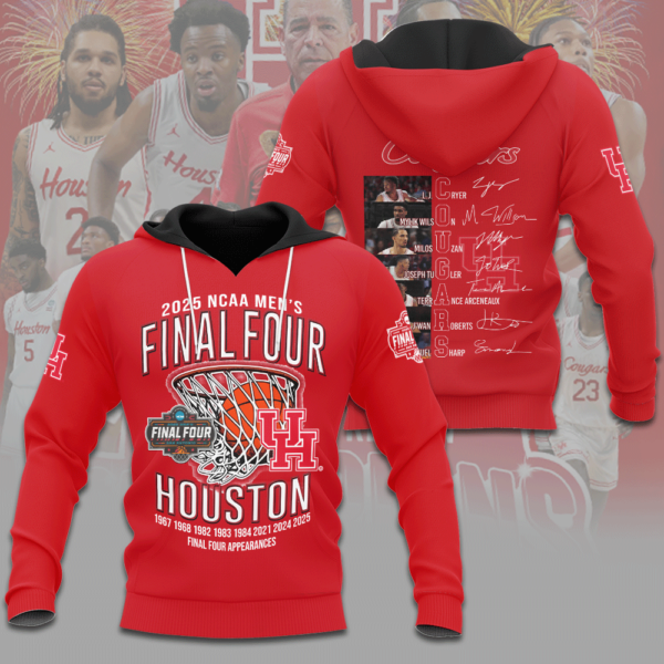 Houston Cougars Men's Basketball 3D Apparel - NGHIAVT 1936
