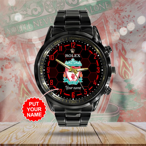Personalized Liverpool FC x Rolex Black Stainless Steel Watch - MAITM 11276