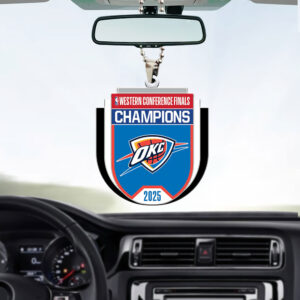 Oklahoma City Thunder Custom Shape 2-sided Acrylic Car Ornament - MAITM 11308