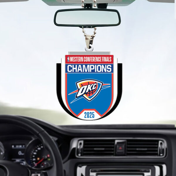 Oklahoma City Thunder Custom Shape 2-sided Acrylic Car Ornament - MAITM 11308
