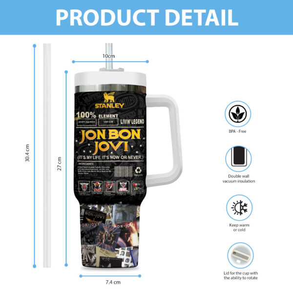 Bon Jovi 40oz Stanley Tumbler - MAITM 11046