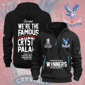 Crystal Palace FC 2D Quarter Zip Hoodie - MAITM 11149