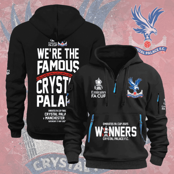 Crystal Palace FC 2D Quarter Zip Hoodie - MAITM 11149