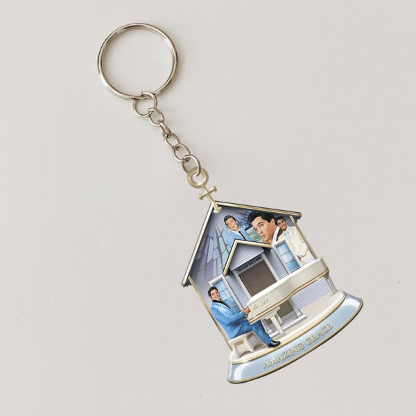 Elvis Presley Custom Shape 2-sided Keychain - MAITM 11159