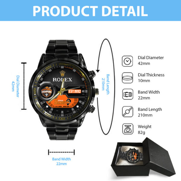 Buffalo Bandits Black Stainless Steel Watch - MAITM 11338