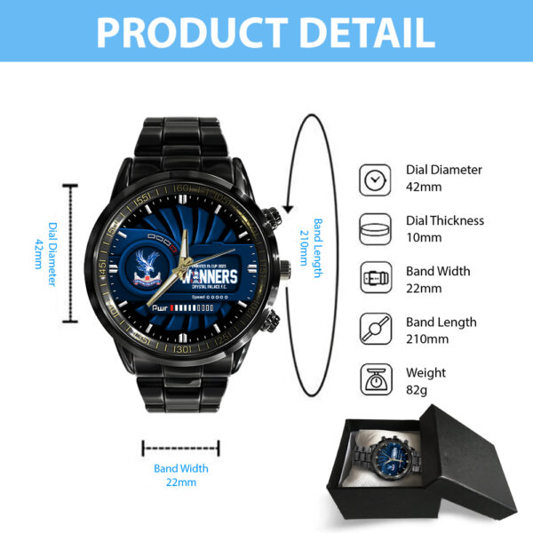 Crystal Palace FC Black Stainless Steel Watch - MAITM 11111