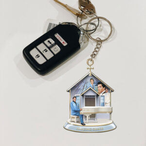 Elvis Presley Custom Shape 2-sided Keychain - MAITM 11159