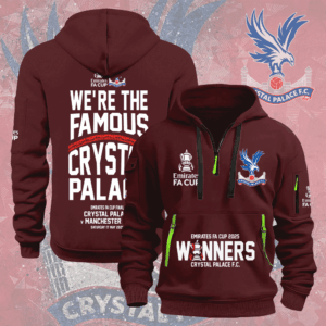 Crystal Palace FC 2D Quarter Zip Hoodie - MAITM 11149