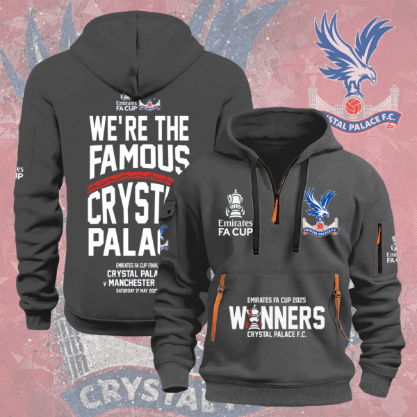 Crystal Palace FC 2D Quarter Zip Hoodie - MAITM 11149