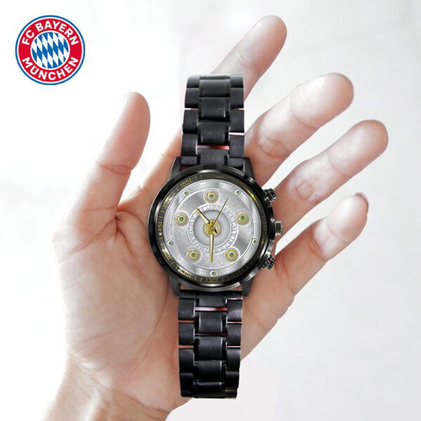 FC Bayern München Black Stainless Steel Watch - TANTN 12479
