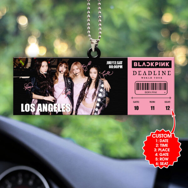 Personalized Blackpink Custom Shape 2-sided Acrylic Car Ornament - HOATT 10725