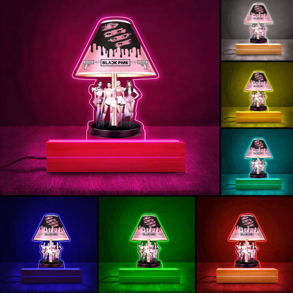 Blackpink Led Light with Wooden Base (7 Colors) – HOATT 10758