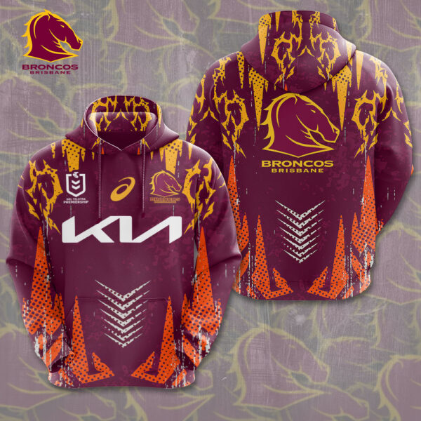 Brisbane Broncos 3D Apparel - VANDH 4453