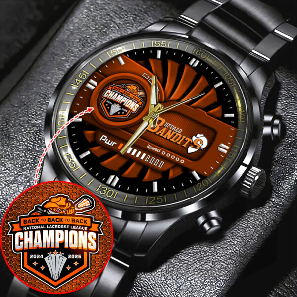 Buffalo Bandits Black Stainless Steel Watch - MAITM 11337