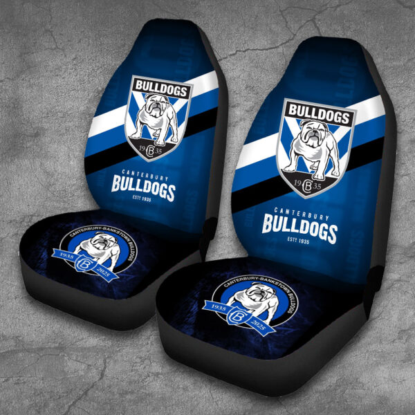 Canterbury-Bankstown Bulldogs 2PCS Car Seat Cover - VANDH 4466
