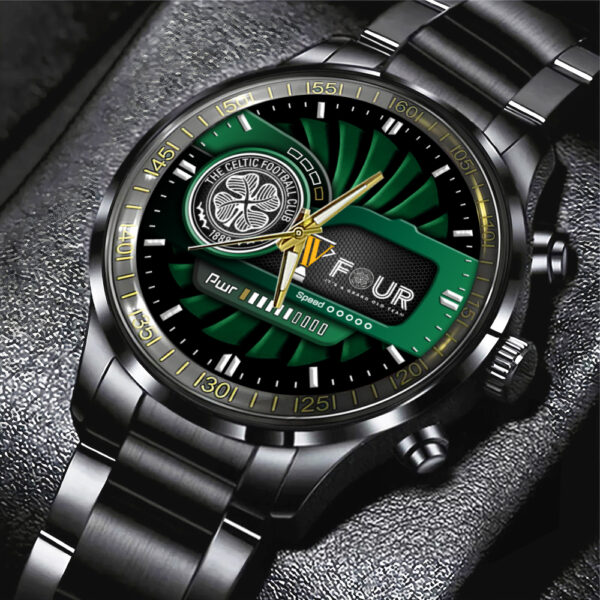 Celtic FC Black Stainless Steel Watch - TANTN 12670