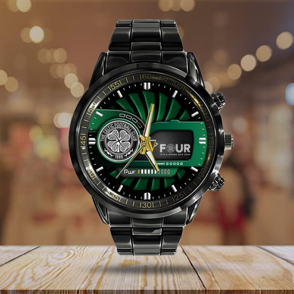 Celtic FC Black Stainless Steel Watch - TANTN 12670