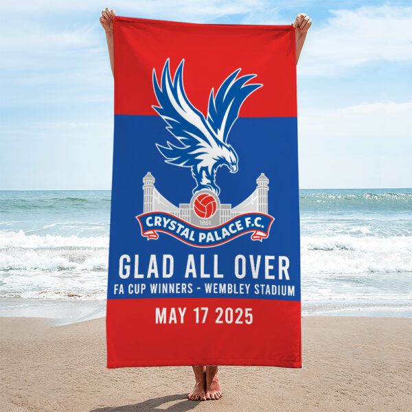 Crystal Palace FC Rectangle Beach Towel - MAITM 11335