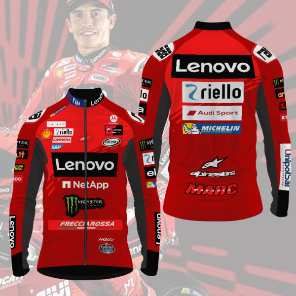 Ducati Lenovo Team x Marc Marquez Long Sleeve Cycling Jersey - MAITM 11028