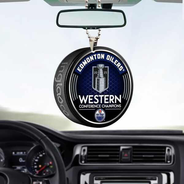 Edmonton Oilers Custom Shape 2-sided Acrylic Car Ornament - MAITM 11346