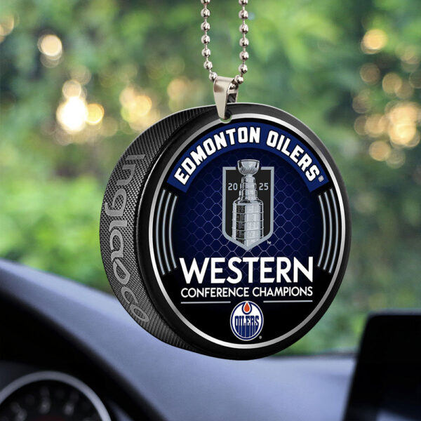 Edmonton Oilers Custom Shape 2-sided Acrylic Car Ornament - MAITM 11346