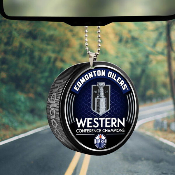 Edmonton Oilers Custom Shape 2-sided Acrylic Car Ornament - MAITM 11346