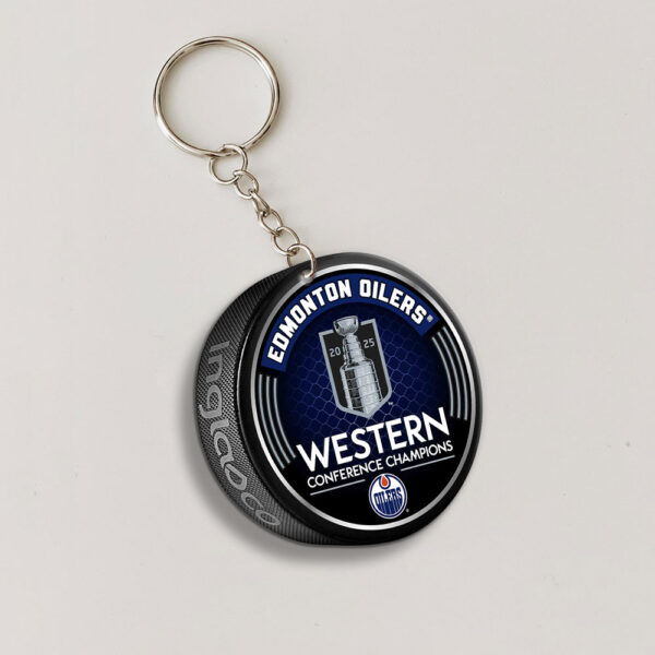 Edmonton Oilers Custom Shape 2-sided Keychain - MAITM 11347