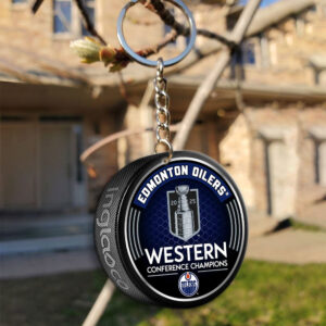 Edmonton Oilers Custom Shape 2-sided Keychain - MAITM 11347