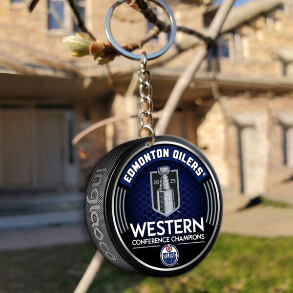 Edmonton Oilers Custom Shape 2-sided Keychain - MAITM 11347