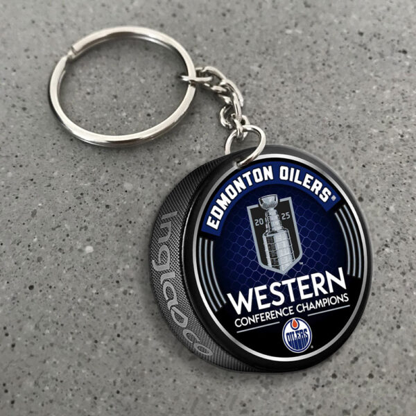Edmonton Oilers Custom Shape 2-sided Keychain - MAITM 11347