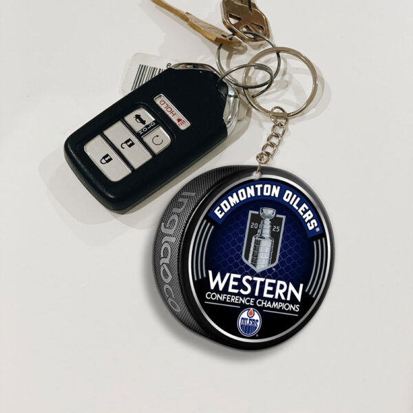 Edmonton Oilers Custom Shape 2-sided Keychain - MAITM 11347
