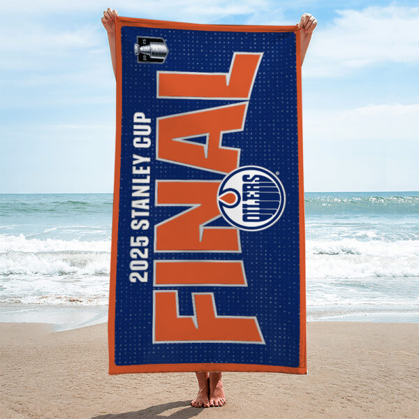 Edmonton Oilers Rectangle Beach Towel - MAITM 11348