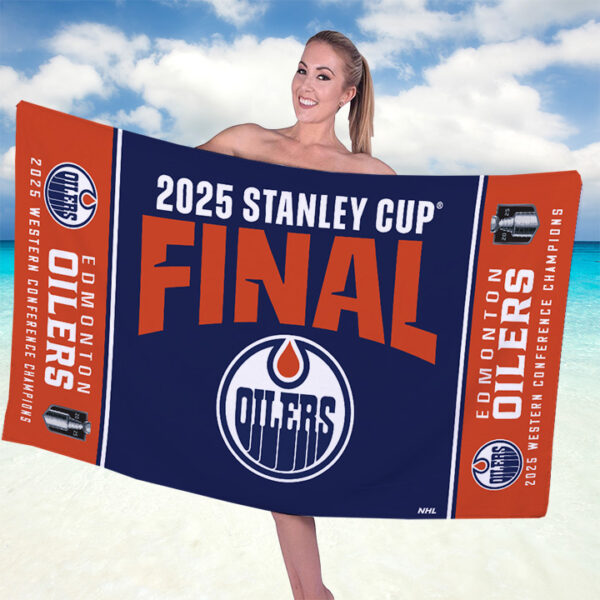 Edmonton Oilers Rectangle Beach Towel - TANTN 13204