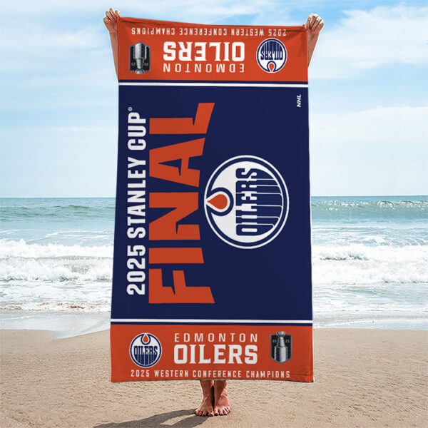 Edmonton Oilers Rectangle Beach Towel - TANTN 13204