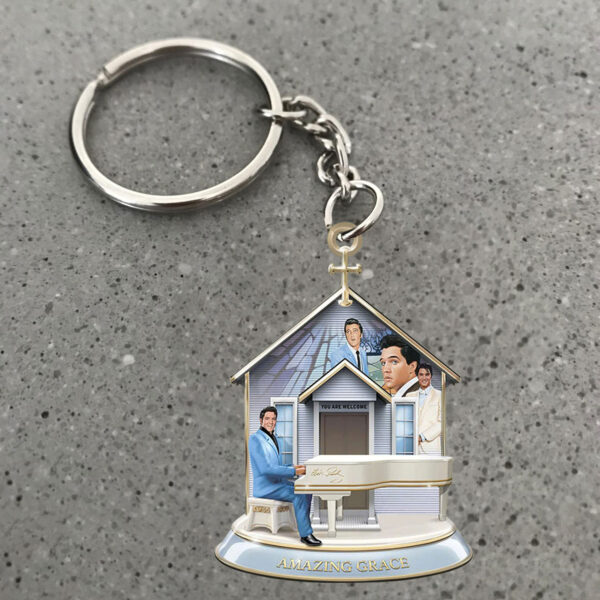 Elvis Presley Custom Shape 2-sided Keychain - MAITM 11159