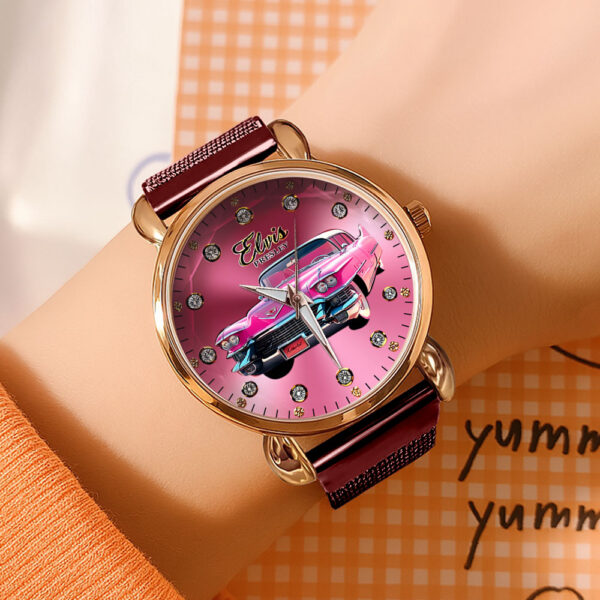 Elvis Presley Mesh Strap Quartz Watch - HOATT 10619