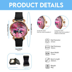 Elvis Presley Mesh Strap Quartz Watch - HOATT 10619