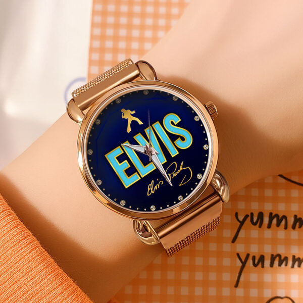 Elvis Presley Mesh Strap Quartz Watch - HOATT 10620