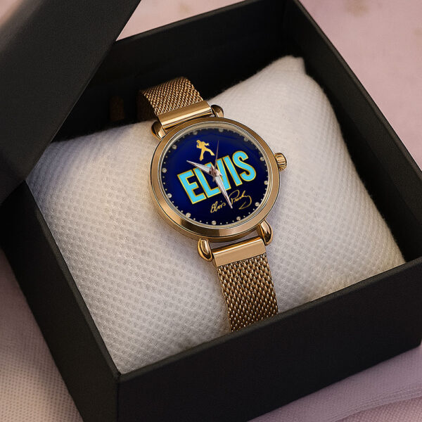 Elvis Presley Mesh Strap Quartz Watch - HOATT 10620