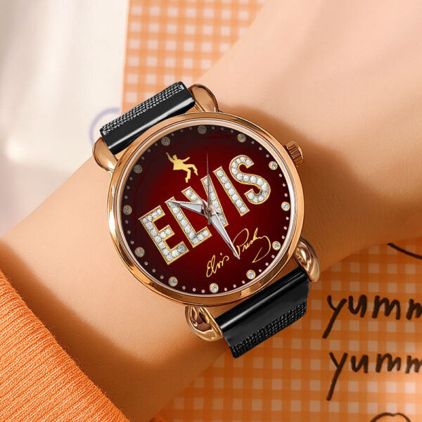 Elvis Presley Mesh Strap Quartz Watch - HOATT 10621