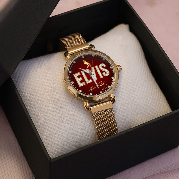 Elvis Presley Mesh Strap Quartz Watch - HOATT 10621