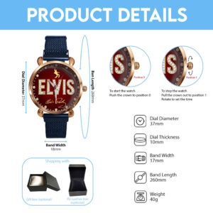 Elvis Presley Mesh Strap Quartz Watch - HOATT 10621